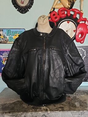 First Classics XXL Leather Moto Jacket - Zip Out Liner - Authentic Riding Gear